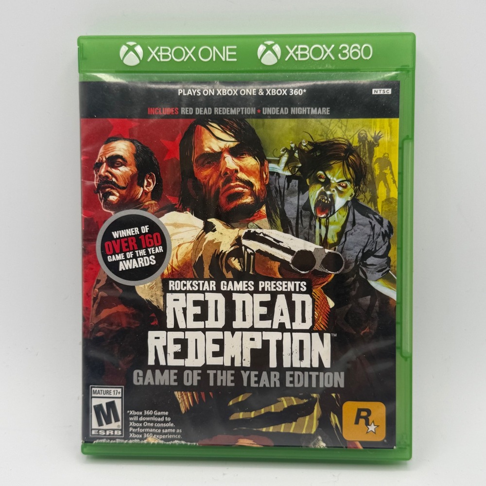 Rockstar Red Dead Redemption GOTY Xbox One 360 N/A Green Excellent Undead Game